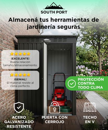 Cobertizo Exterior South Port By Gadnic Acero Galvanizado Caseta Depósito Jardín Obrador 187x151x91cm - 1