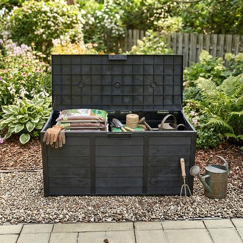 Deposito Jardin Gadnic 245L Plastico PP 1100x490x540mm Espesor 25mm Carga Maxima 100kg - 0