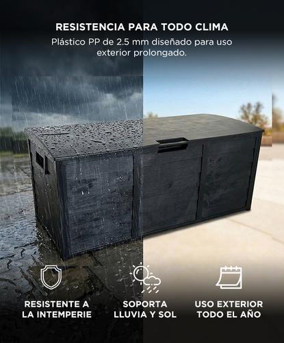 Deposito Jardin Gadnic 245L Plastico PP 1100x490x540mm Espesor 25mm Carga Maxima 100kg - 2