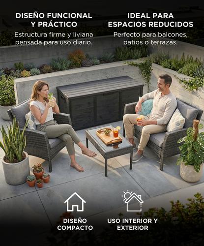Deposito Jardin Gadnic 245L Plastico PP 1100x490x540mm Espesor 25mm Carga Maxima 100kg - 3