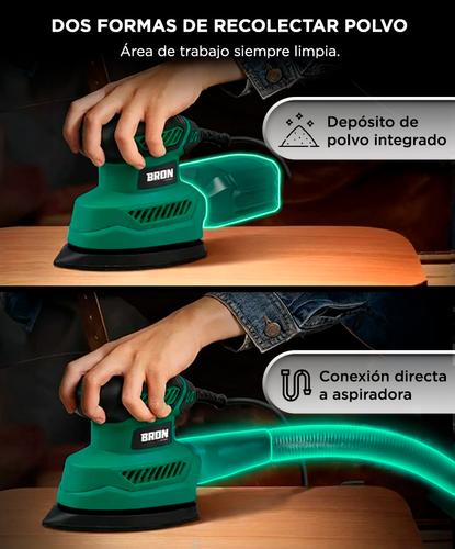 Lijadora Eléctrica Triangular Bron By Gadnic Motor 130W Velocidad 13000 rpm  - 3