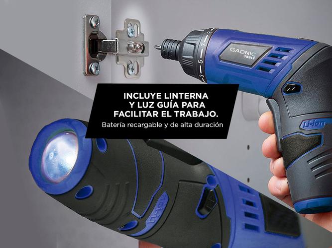 Atornillador a Batería Gadnic Tools D5 Pro Inalámbrico 36v Litio  Accesorios - 3