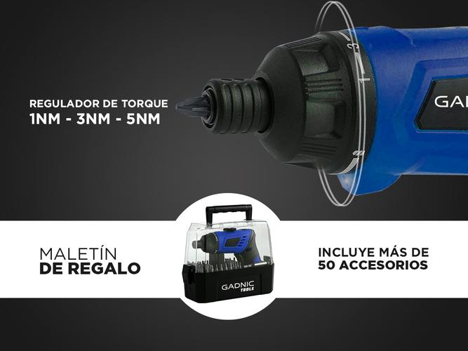 Atornillador a Batería Gadnic Tools D5 Pro Inalámbrico 36v Litio  Accesorios - 4