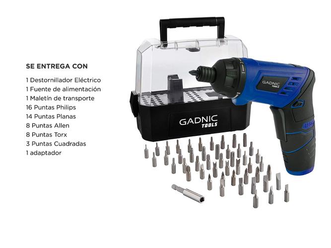 Atornillador a Batería Gadnic Tools D5 Pro Inalámbrico 36v Litio  Accesorios - 6