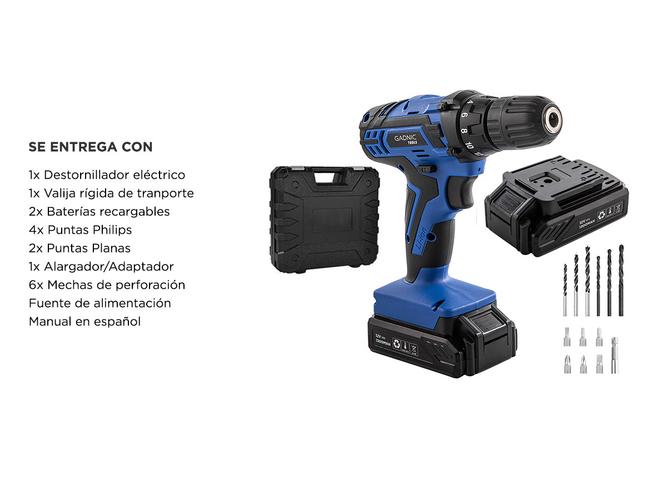 Destornillador Eléctrico 12V Gadnic D12 PRO Recargable - 6