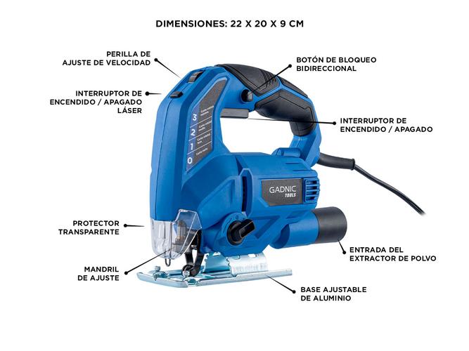 Caladora Gadnic C65M7 Laser Regulable  - 4