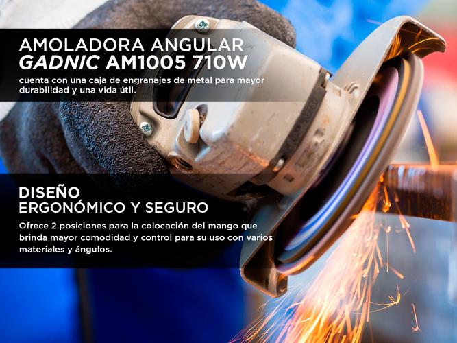 Amoladora Angular Gadnic AM1005 710w + Discos - 3