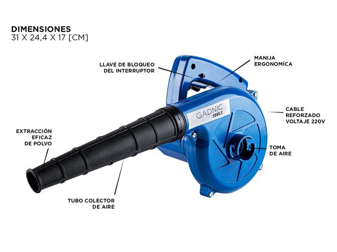 Sopladora Electrica Portátil Gadnic SP450 720W Alta Potencia - 4