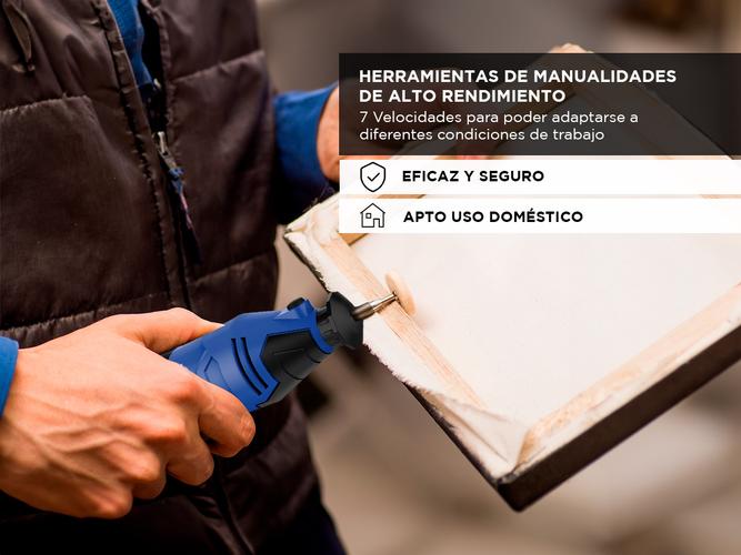 Torno Multiuso Electrico Gadnic T135 7 Velocidades 135W Kit Herramientas - 2