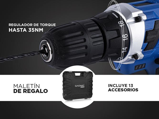 Destornillador Eléctrico 18V Gadnic D18 Recargable - 4