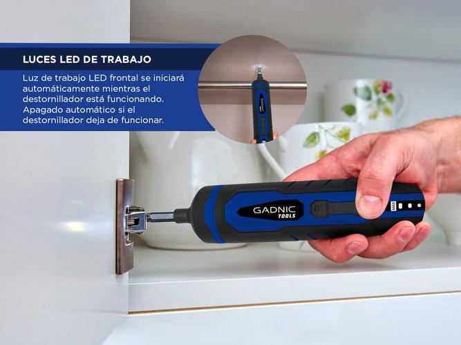 Destornillador inalámbrico Gadnic D3.6 PLUS Profesional 3.6V  - 4
