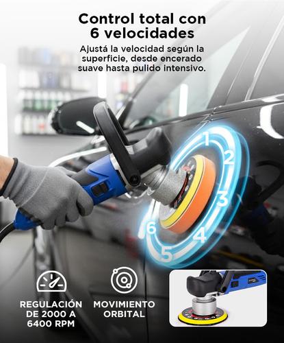 Lustradora De Autos Gadnic PL800 Pulidora Velocidad Variable - 3