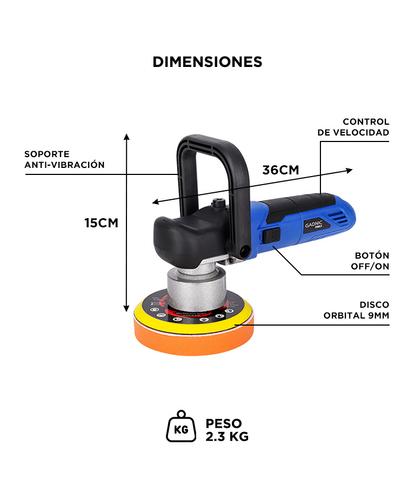 Lustradora De Autos Gadnic PL800 Pulidora Velocidad Variable - 5