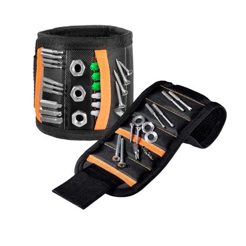 Pulsera magnética Gadnic para herramientas con imanes para sujetar clavos tornillos brocas  - 0