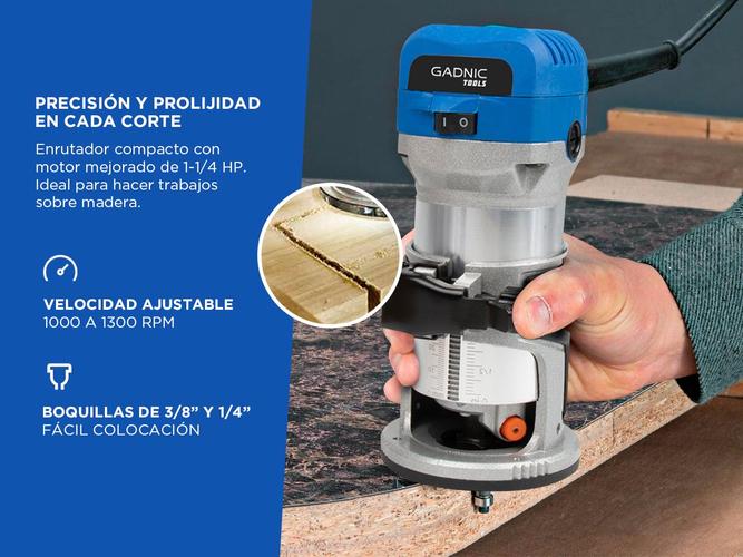 Fresadora Gadnic RT710 600W 220 V - 2