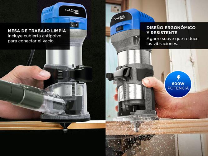 Fresadora Gadnic RT710 600W 220 V - 3