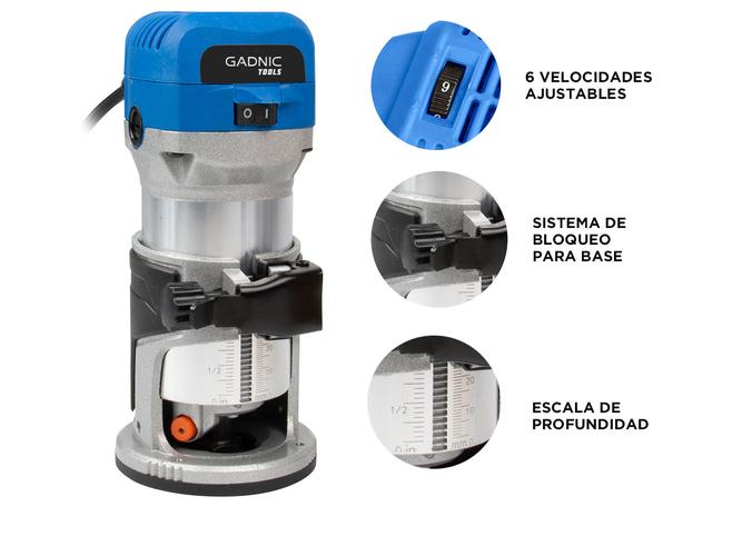 Fresadora Gadnic RT710 600W 220 V - 4