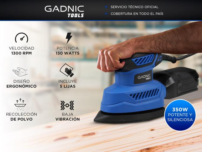 Lijadora Electrica Gadnic  5 Hojas de Lija 130w 1300 rpm Usado - 1