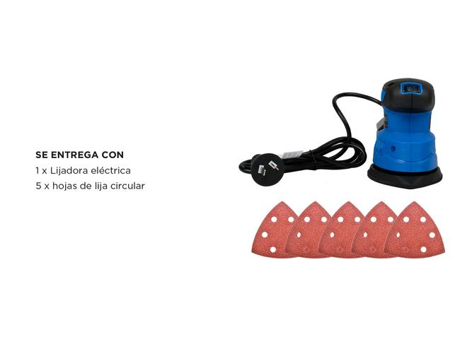 Lijadora Electrica Gadnic  5 Hojas de Lija 130w 1300 rpm - 6