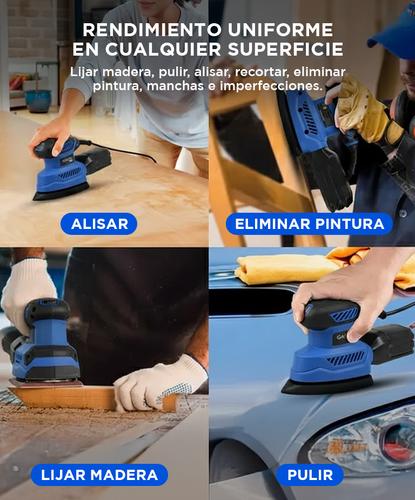 Lijadora Electrica Gadnic  5 Hojas de Lija 130w 1300 rpm - 2