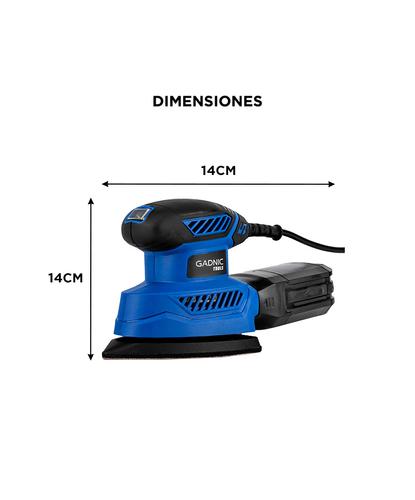 Lijadora Electrica Gadnic  5 Hojas de Lija 130w 1300 rpm - 5