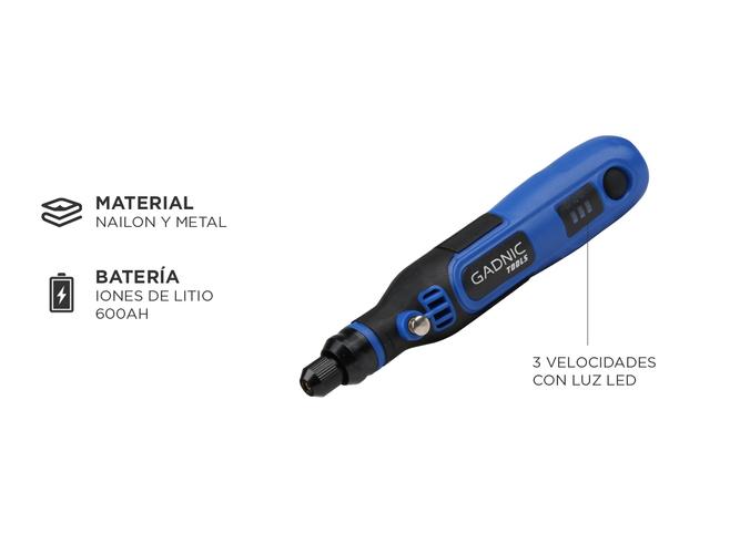 Mini Torno Inalámbrico Gadnic Roty 3,6 V + Brocas - 4