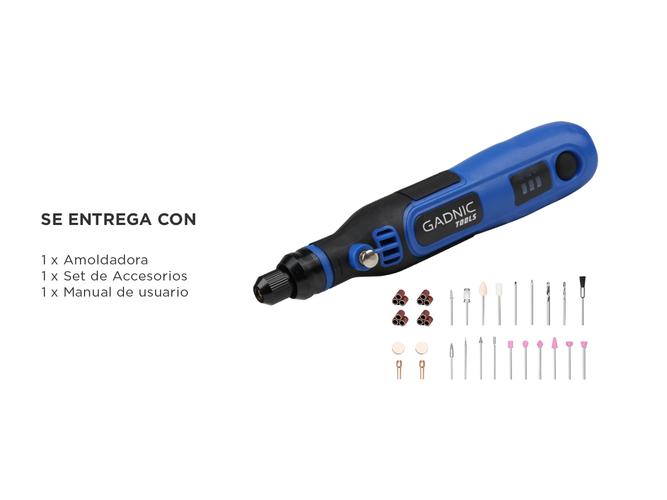 Mini Torno Inalámbrico Gadnic Roty 3,6 V + Brocas - 5