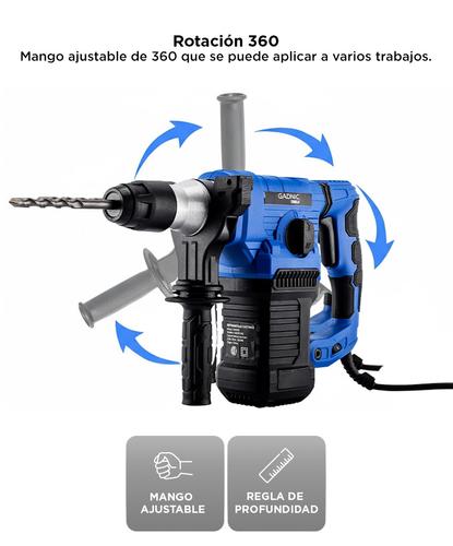Taladro Multipropósito Gadnic Perforador Eléctrico 1500w 4200 BPM - 4