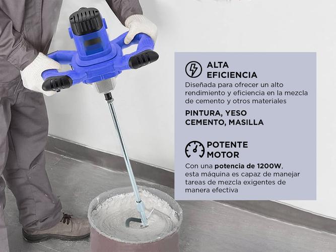 Mezclador Eléctrico Gadnic Para Pintura y Cemento  - 2