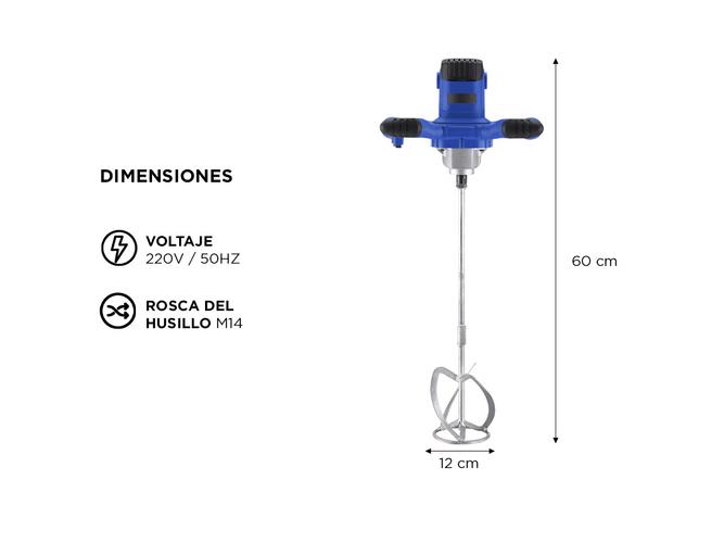 Mezclador Eléctrico Gadnic Para Pintura y Cemento  - 5
