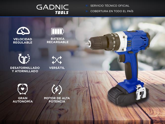 Taladro Inalambrico Gadnic Atornillador Recargable - 1