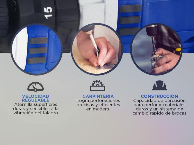 Taladro Inalambrico Gadnic Atornillador Recargable - 3