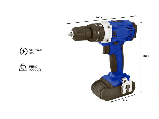 Taladro Inalambrico Gadnic Atornillador Recargable - 5