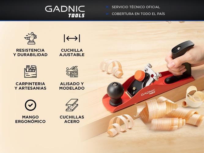 Cepilladora de Mano Gadnic Tools Carpinteria Manual  - 1