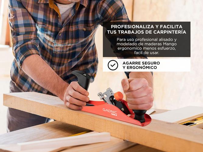 Cepilladora de Mano Gadnic Tools Carpinteria Manual  - 2