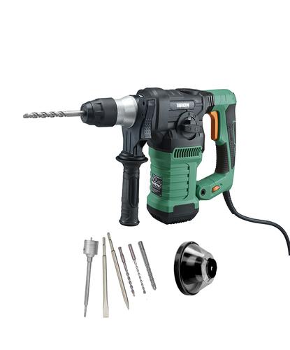 Rotomartillo Bron by Gadnic 3 en 1 Alta Potencia 1500W Velocidad Ajustable SDS Plus 800 RPM 6J 230V 50Hz Kit Completo Broca Copa 60 mm - 6