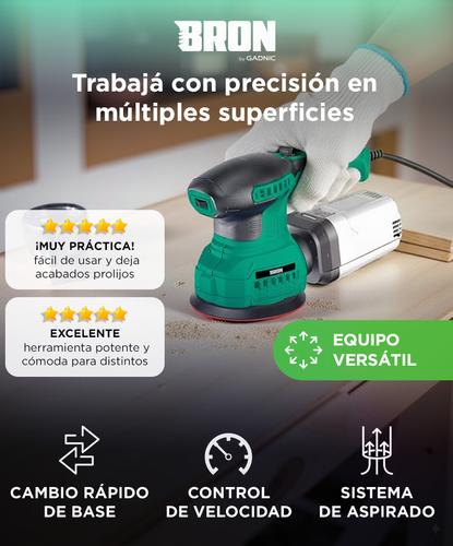Lijadora Electrica Bron by Gadnic 200W 12000 RPM - 1