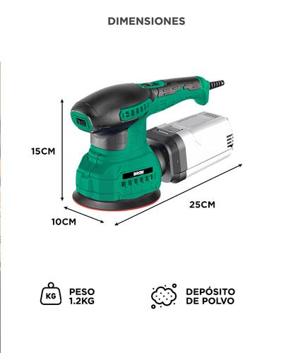 Lijadora Electrica Bron by Gadnic 200W 12000 RPM - 5