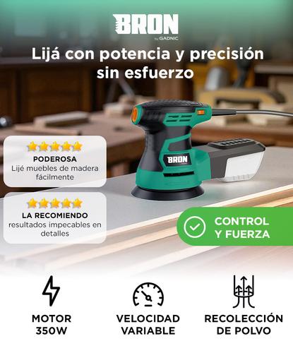 Lijadora Electrica Bron by Gadnic 350W 13000 RPM - 1