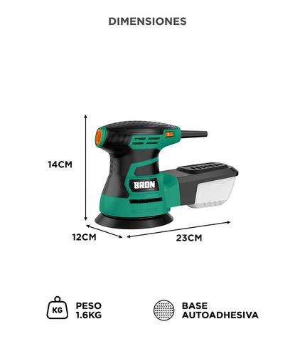 Lijadora Electrica Bron by Gadnic 350W 13000 RPM - 5