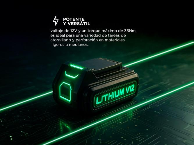 Taladro 12v Gadnic Atornillador Potencia y Precisión - 2