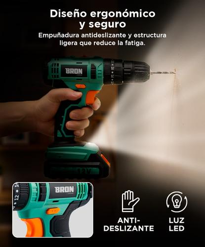 Taladro Percutor Atornillador 12v Gadnic Potencia y Precisión - 4