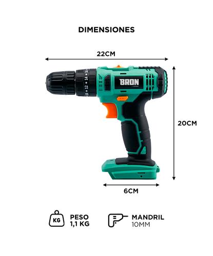 Taladro Percutor Atornillador 12v Gadnic Potencia y Precisión - 5