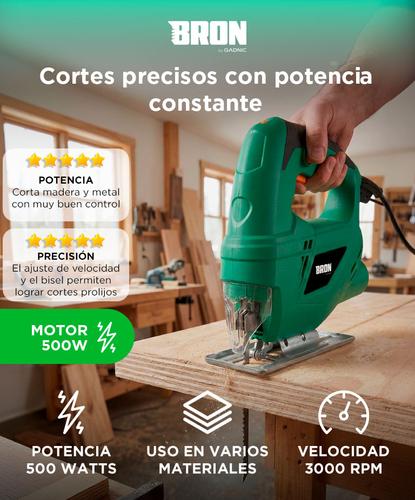 Sierra Caladora Bron by Gadnic Eléctrica 500W 3000 rpm - 1