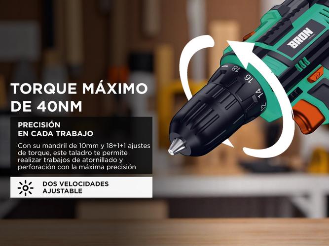 Taladro 20V Gadnic Atornillador Potencia y Precisión - 4