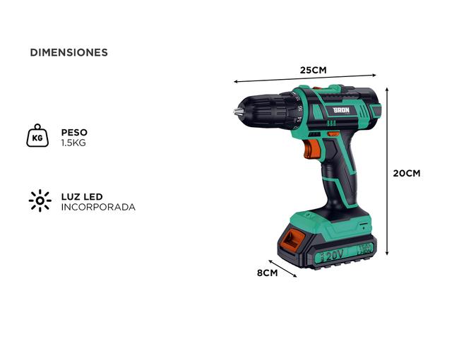Taladro 20V Gadnic Atornillador Potencia y Precisión - 5