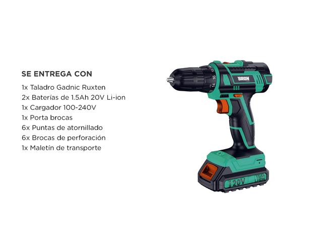 Taladro 20V Gadnic Atornillador Potencia y Precisión - 6