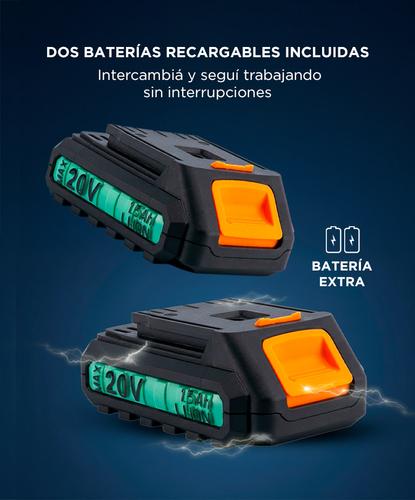 Taladro Gadnic 20 V Inalámbrico Profesional Luz LED - 3