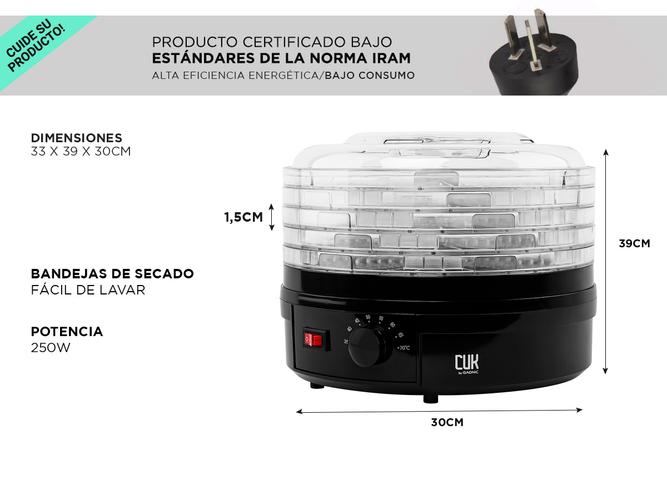 Deshidratador de Alimentos Gadnic  - 5