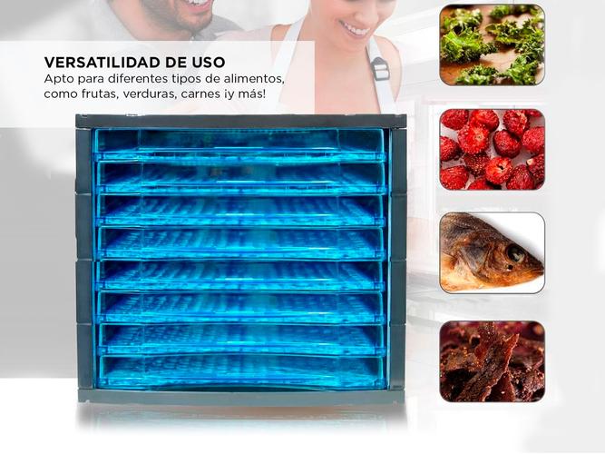 Deshidratador de Alimentos Gadnic 8 Bandejas 630W  - 2